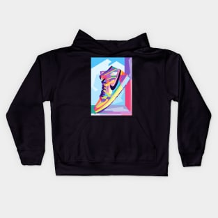 Snekaers Design Wpap Pop Art Kids Hoodie